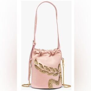 MCM Pink Crossbody Bag with Gold Details NWT